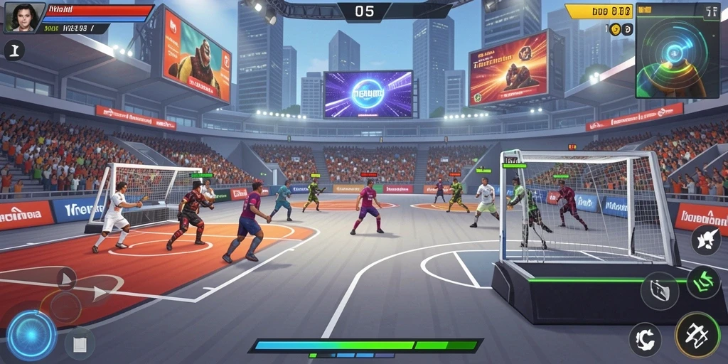 Tangkapan layar menunjukkan momen multiplayer yang seru.
